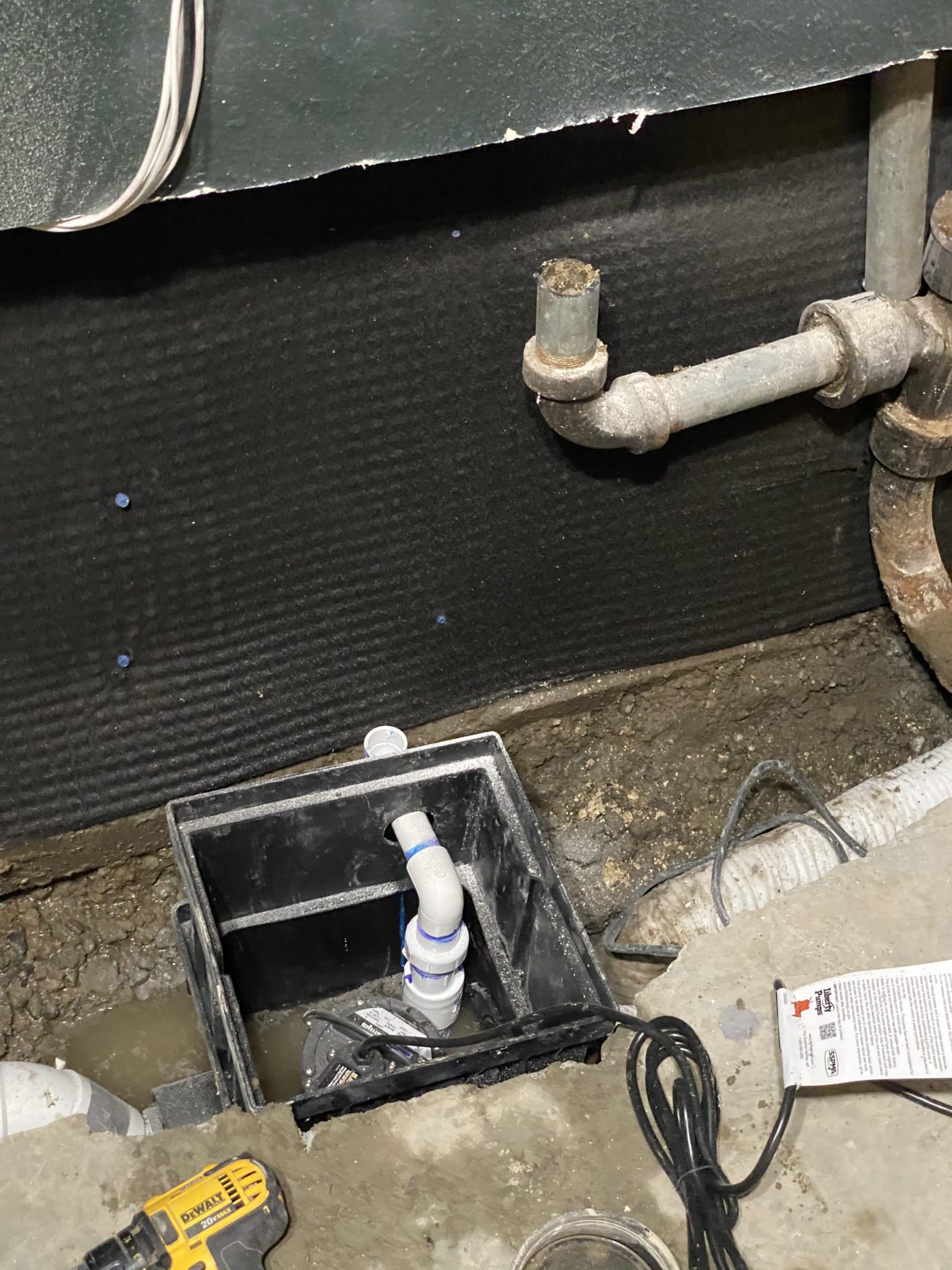 Seattle Interior Waterproofing Sump Pump Installation