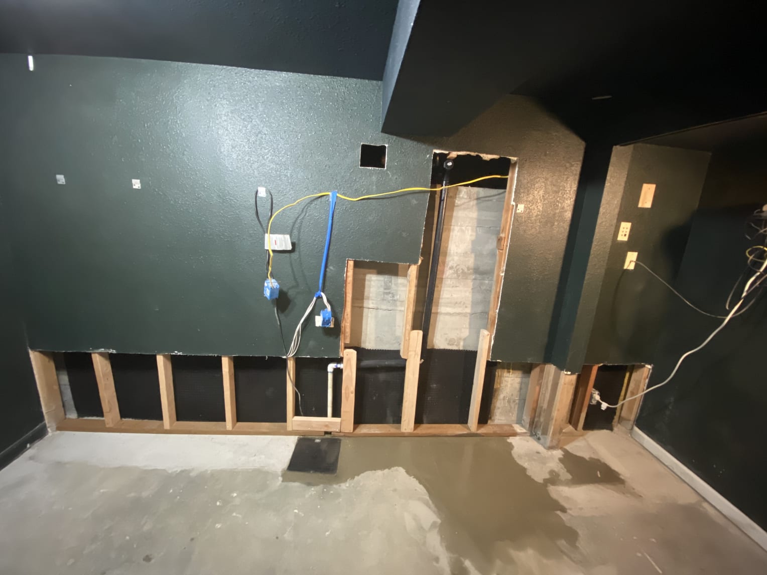 Seattle Interior Waterproofing Framing Installation