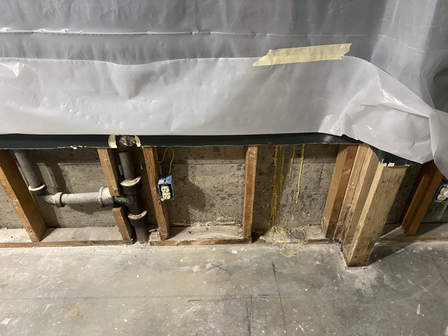 Seattle Interior Waterproofing Drywall Demolition