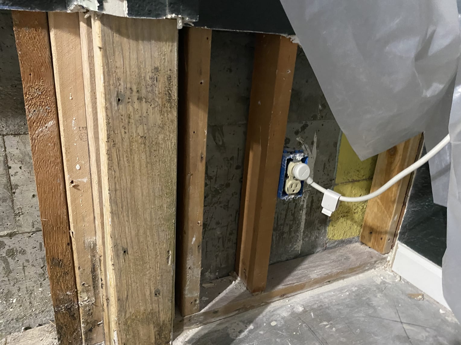 Seattle Interior Waterproofing Framing Demo